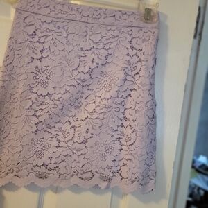 Aqua Mini Lavender Lace Skirt